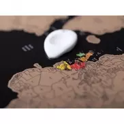 Mapa świata, zdrapka