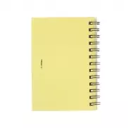 Notatnik ok. A7 z długopisem - żółty