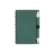 Notatnik ok. A7 z długopisem - zielony