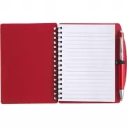 Notatnik A6 z długopisem - czerwony