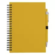 Notatnik ok. A5 z długopisem - żółty