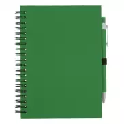 Notatnik ok. A5 z długopisem - zielony