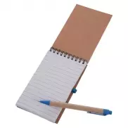 Notatnik ok. A6 z długopisem | Chapman - niebieski