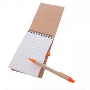 Notatnik ok. A6 z długopisem | Chapman - pomarańczowy
