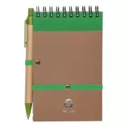 Notatnik ok. A6 z długopisem | Chapman - zielony