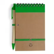 Notatnik ok. A6 z długopisem - zielony