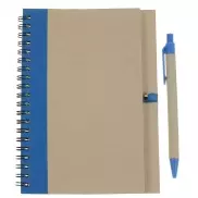 Notatnik ok. A5 z długopisem | Salvatore - niebieski