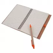 Notatnik ok. A5 z długopisem | Salvatore - pomarańczowy