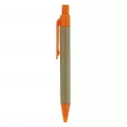 Notatnik ok. A7 z długopisem - pomarańczowy