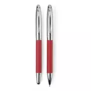 Zestaw piśmienny, długopis i pióro kulkowe - czerwony