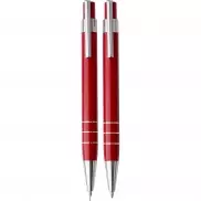 Zestaw piśmienny, długopis i ołówek mechaniczny - czerwony