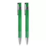 Zestaw piśmienny, długopis i ołówek mechaniczny - zielony