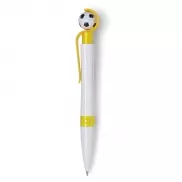 Długopis 'piłka nożna' - żółty