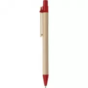Długopis z kartonu - czerwony