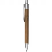 Bambusowy długopis - srebrny