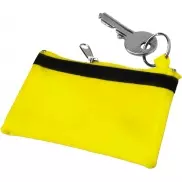 Etui na klucze, portmonetka, brelok do kluczy - żółty