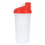 Butelka sportowa 700 ml, shaker - czerwony