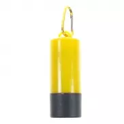Zasobnik z woreczkami na psie odchody, lampka LED - żółty