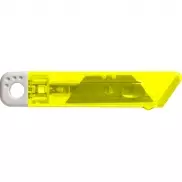Nóż do tapet z mechanizmem zabezpieczającym - żółty