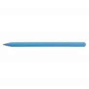 Długopis ze zrolowanego papieru z zatyczką | Debra - niebieski