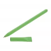 Długopis ze zrolowanego papieru z zatyczką | Debra - zielony