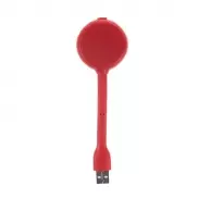 Lampka USB, hub USB 2.0 - czerwony