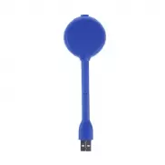 Lampka USB, hub USB 2.0 - niebieski