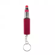 Brelok do kluczy 'pomadka', długopis, touch pen - czerwony