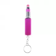 Brelok do kluczy 'pomadka', długopis, touch pen - różowy