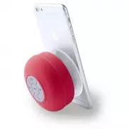 Głośnik bezprzewodowy 3W, stojak na telefon - czerwony