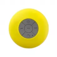 Głośnik bezprzewodowy 3W, stojak na telefon - żółty