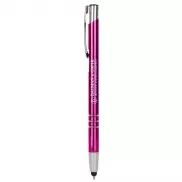Długopis, touch pen, cieńsza wersja V1601 - różowy