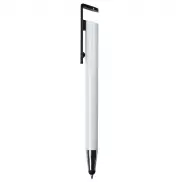 Długopis, touch pen, stojak na telefon - czarny
