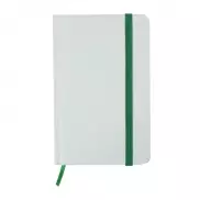 Notatnik ok. A6 - biało-zielony
