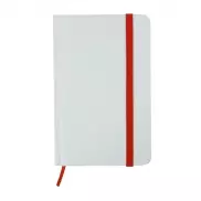 Notatnik ok. A6 - biało-czerwony