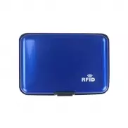 Etui na karty kredytowe, ochrona RFID - niebieski
