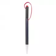 Notatnik ok. A6 z długopisem z zatyczką, touch pen - czerwony