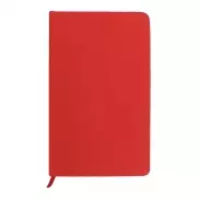 Notatnik ok. A6 z długopisem z zatyczką, touch pen - czerwony