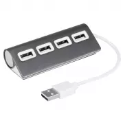 Hub USB 2.0 | Fletcher - szary