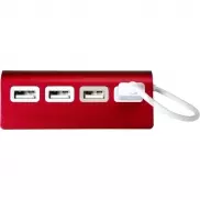 Hub USB 2.0 - czerwony