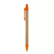 Długopis z kartonu z recyklingu | Nicholas - pomarańczowy