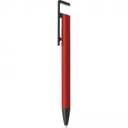 Długopis, stojak na telefon - czerwony
