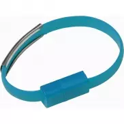 Opaska na rękę, bransoletka, kabel do ładowania - niebieski