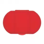 Pojemnik na tabletki z 3 przegrodami - czerwony