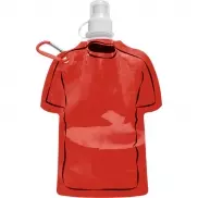 Składana butelka sportowa 320 ml 'koszulka' - czerwony