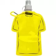 Składana butelka sportowa 320 ml 'koszulka' - żółty
