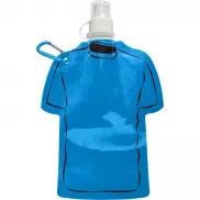 Składana butelka sportowa 320 ml 'koszulka' - niebieski