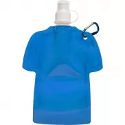 Składana butelka sportowa 320 ml 'koszulka' - niebieski