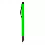 Długopis z wysokiej jakości plastiku i metalu - jasnozielony