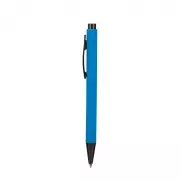 Długopis z wysokiej jakości plastiku i metalu - błękitny